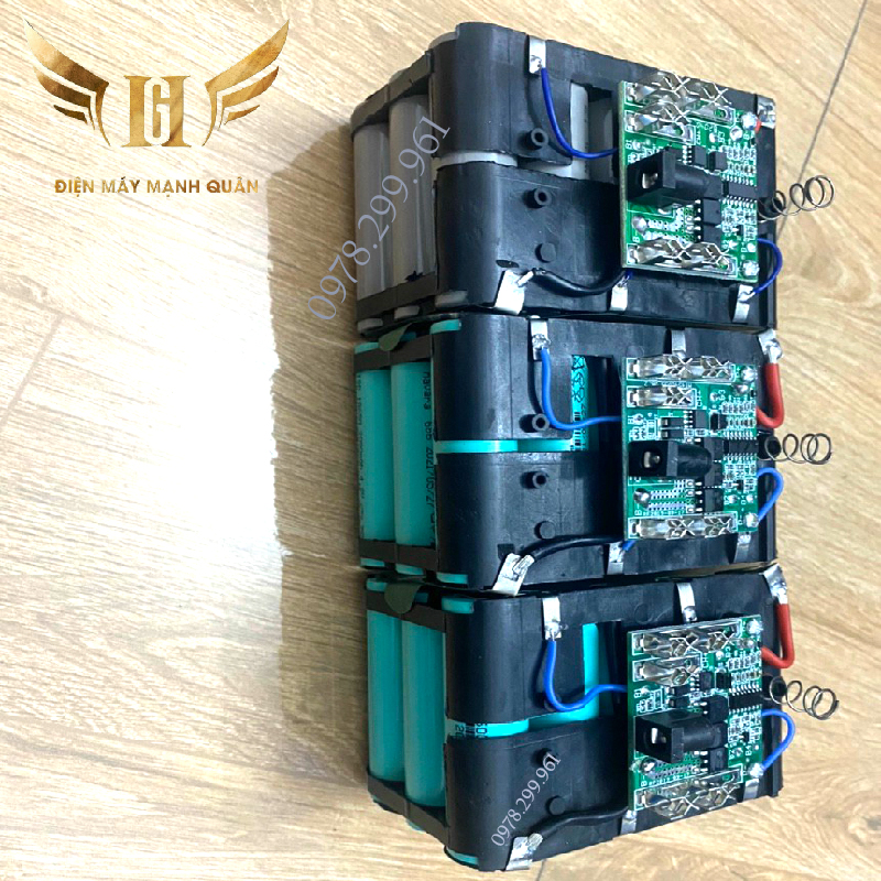 Pin 15cell 21V 6Ah Li-on Dung Lượng Cao Chân Pin Thông Dụng Dùng Cho Máy Mài, Máy Khoan Bê Tông