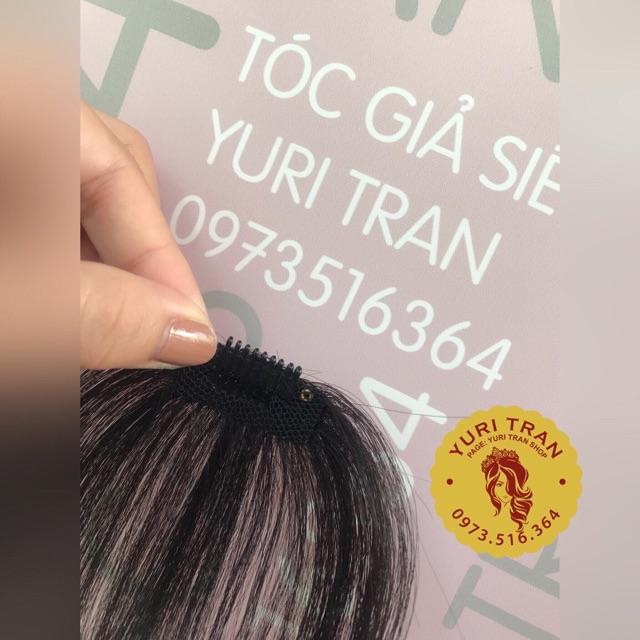 Tóc mái thưa màu đen tự nhiên