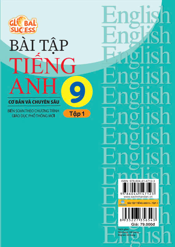 Sách - Bài Tập Tiếng Anh 9 Cơ Bản Và Chuyên Sâu (Global Success) - ndbooks