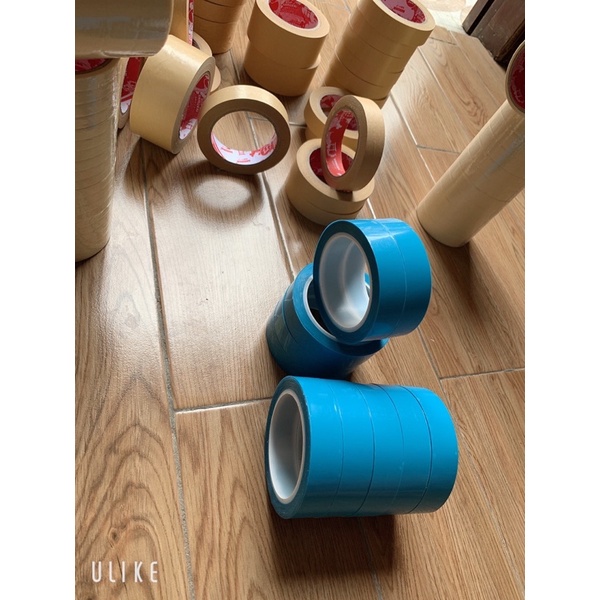 Băng dính tủ lạnh màu xanh dương 25mm x 50m dùng chịu nhiệt cố định Điều hoà, Tủ lạnh, Máy giặt