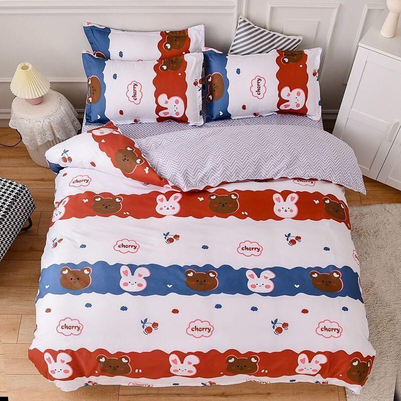 Thanh Lý Bộ Chăn Ga Cotton Poly Nhập Khẩu. Drap Phong Cách Hàn Quốc. Không Phai, Không Xù