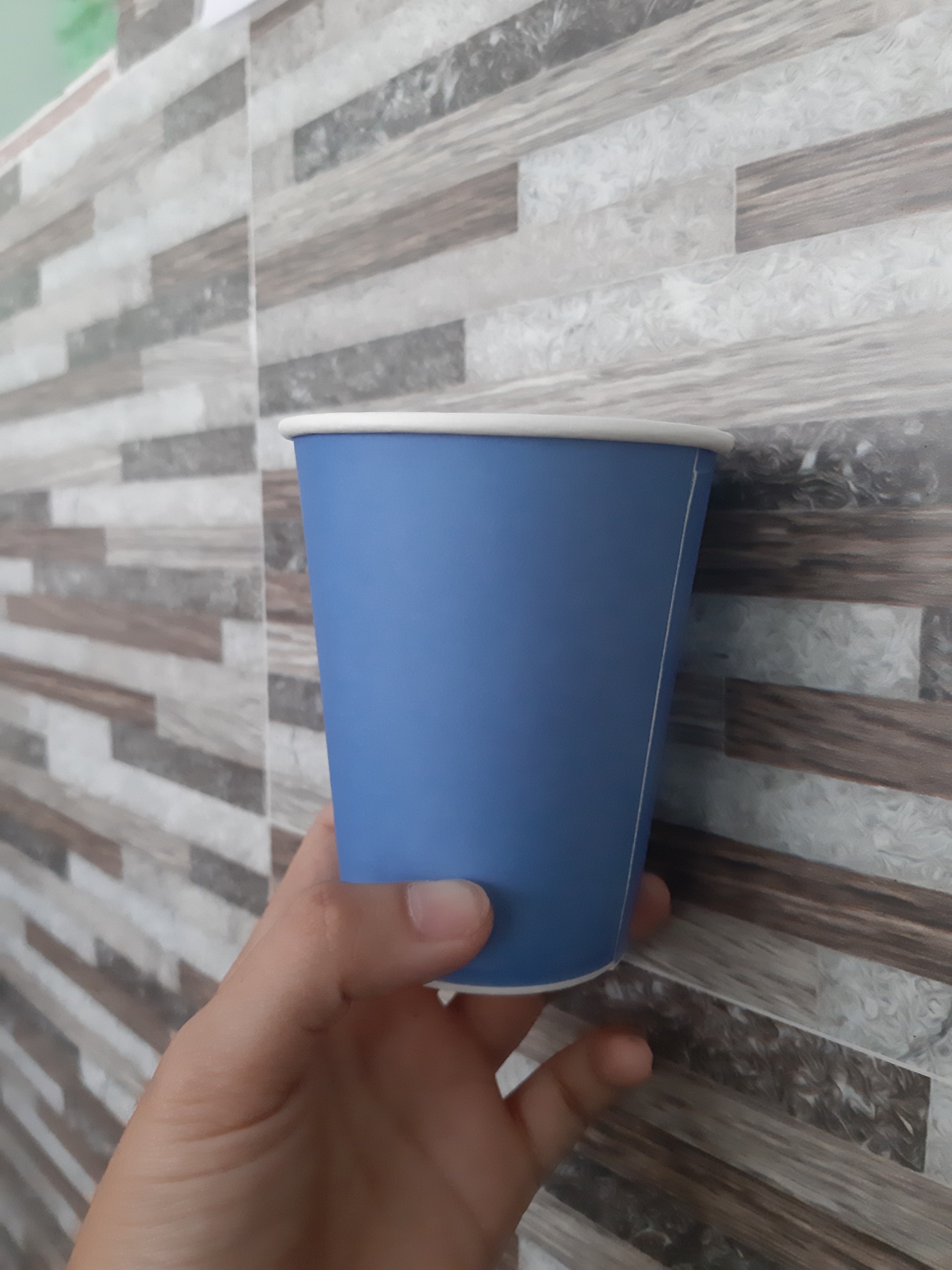 Ly giấy 9oz in hình Populus 1PE lốc 50 cái