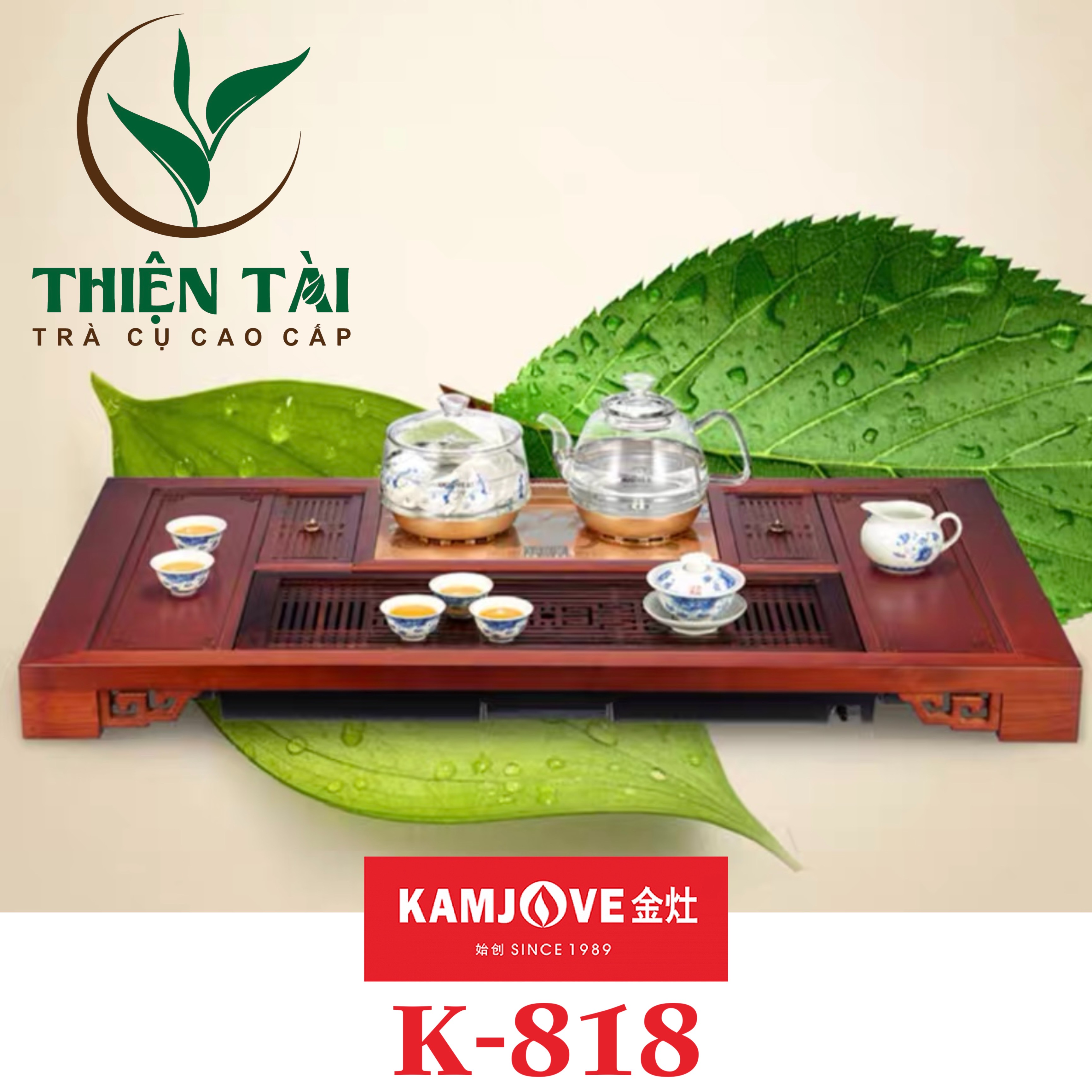 Bộ Bàn Trà Ấm Điện K-818