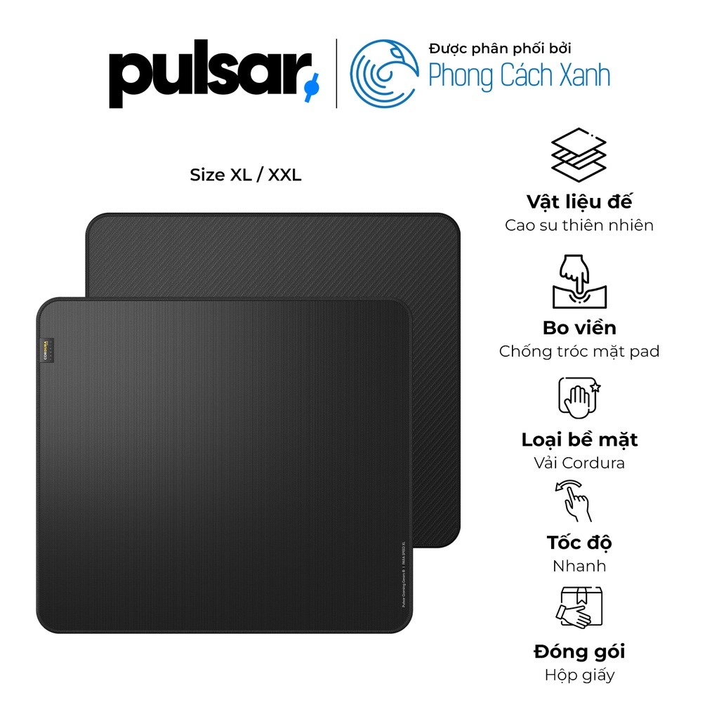 Lót chuột Pulsar ParaSpeed V2 (High Speed) Black - XXL - Hàng chính hãng