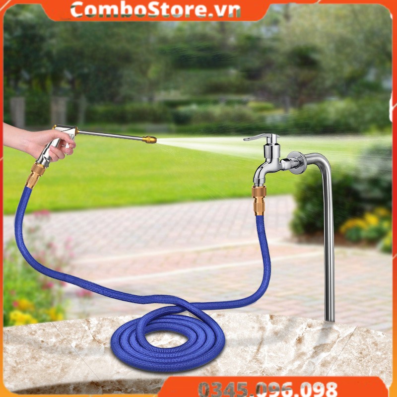 Vòi xịt nước rửa xe ô tô tăng áp đa năng - Vòi xịt nước rửa xe hơi kèm dây co giãn thông minh