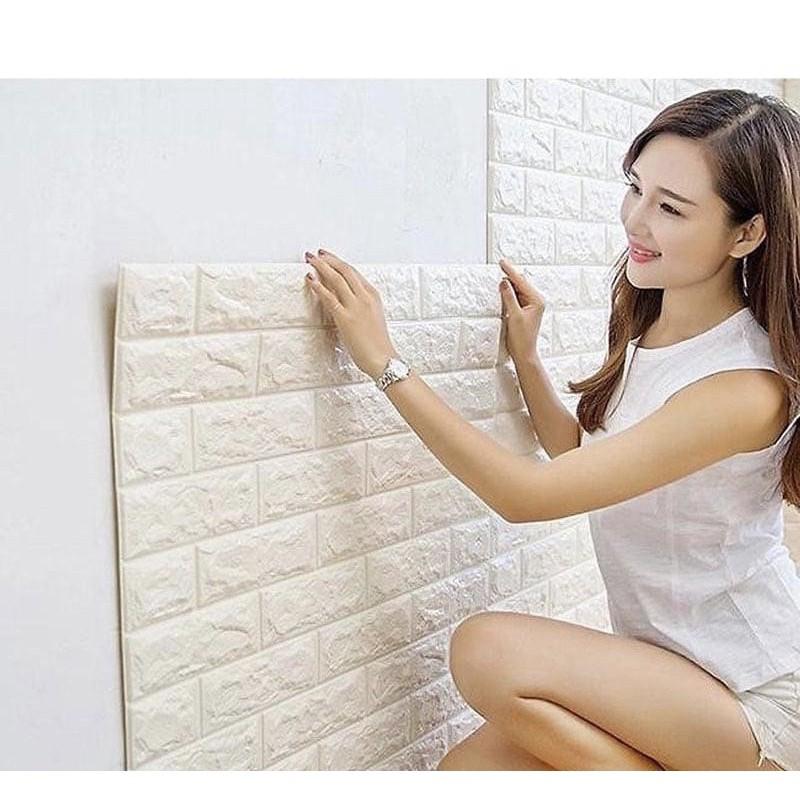 Miếng Xốp Dán Tường 3D Khổ 70x77 chống ẩm, dày 4 li