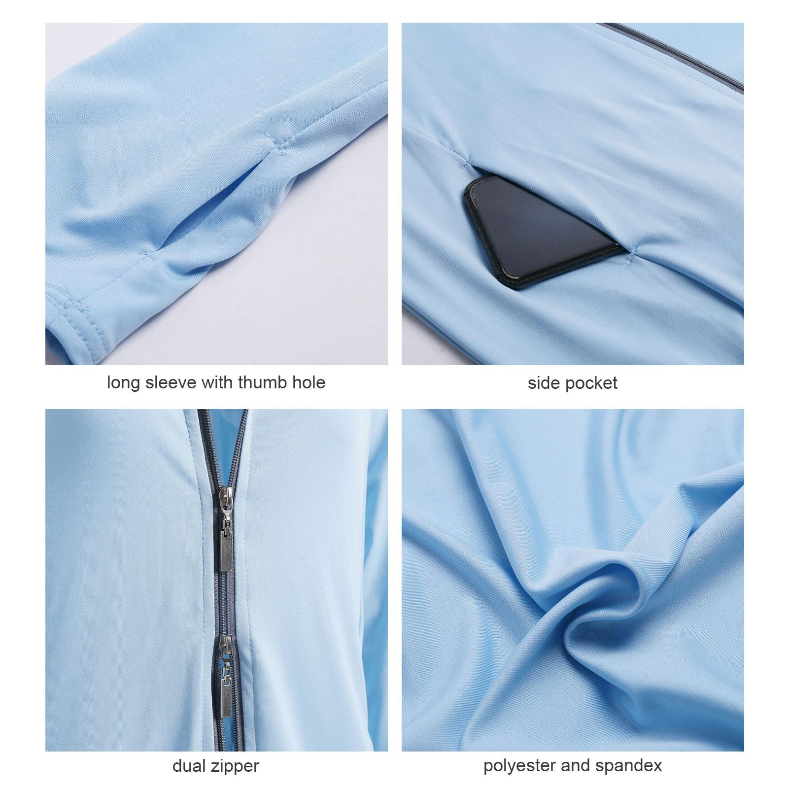 Áo khoác che nắng lớn có đầy đủ túi zip UPF 50+ có mũ trùm đầu dành cho phụ nữ