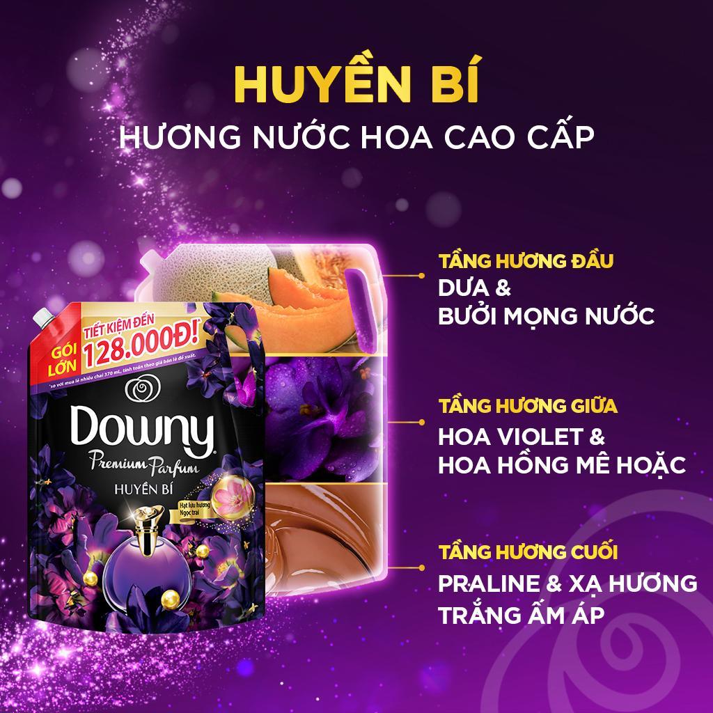 Nước Xả Vải DOWNY Nước Hoa Cao Cấp Đậm Đặc Hương Huyền Bí Túi 4L