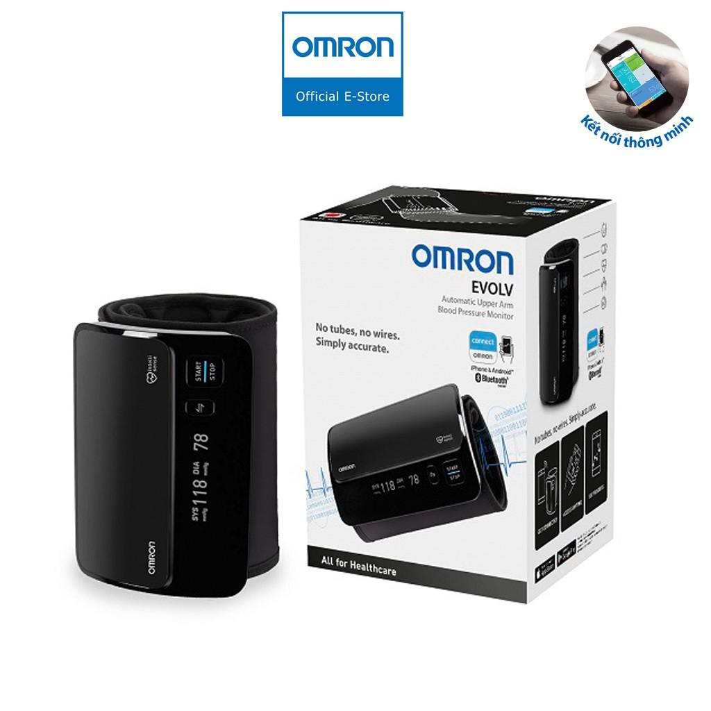 Máy Đo Huyết Áp Cao Cấp Omron HEM-7600T | Kết Nối Bluetooth, Công nghệ Intellisense , Vòng Bít Không Dây Xoay 360 Độ - Hàng chính hãng