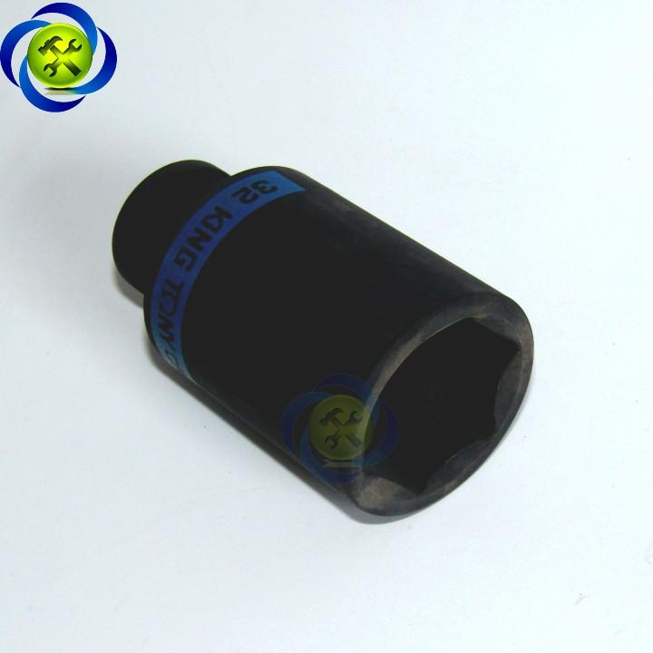 Tuýp đen dài 32mm Kingtony 443532 loại 1/2 6 cạnh dài 80mm