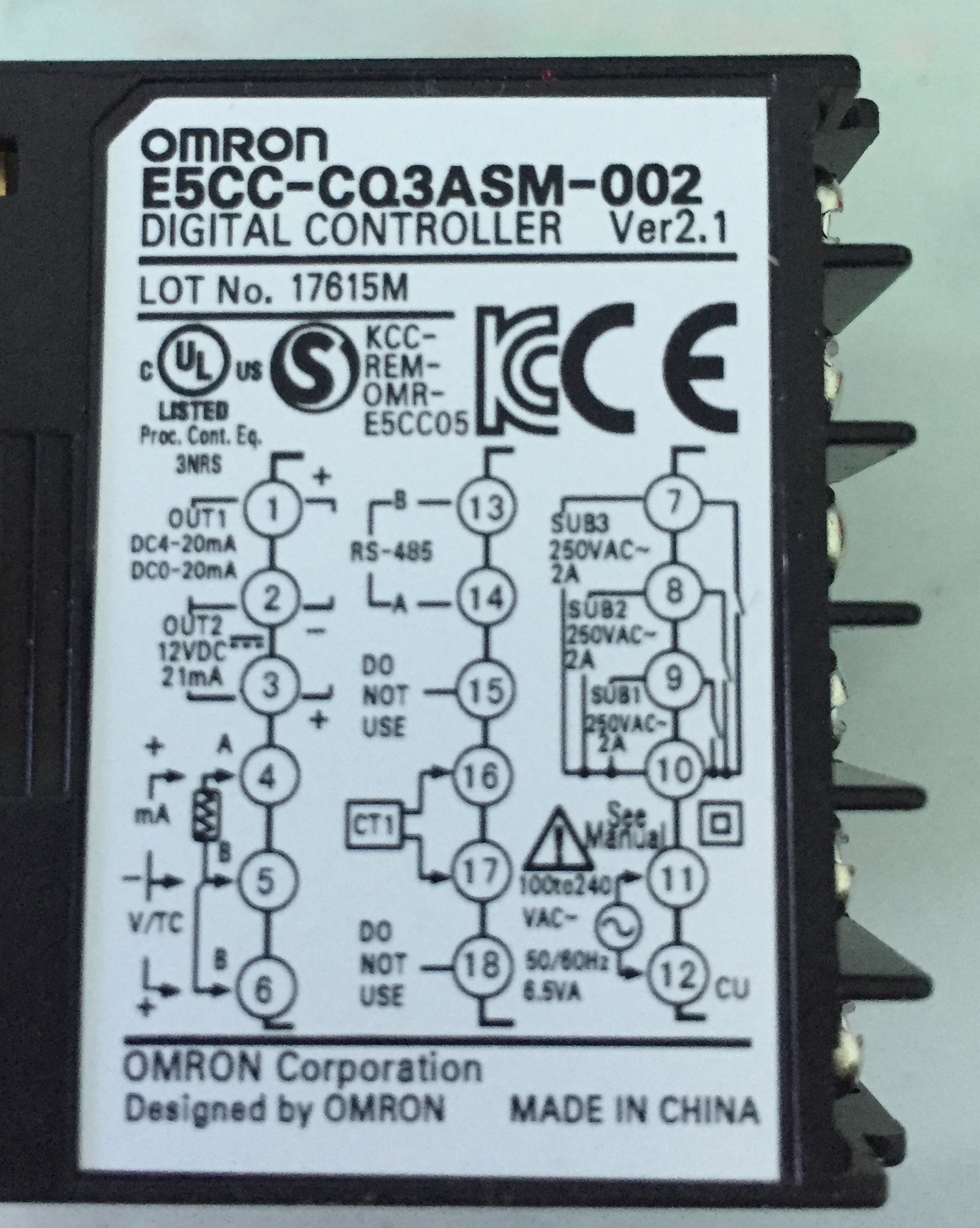 ĐỒNG HỒ NHIỆT ĐỘ E5CC-CQ3ASM-002