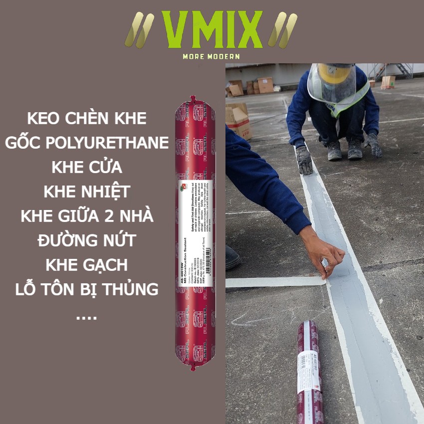 [600ml] keo trám vá đường nứt,khe cửa,khe co giãn giữa 2 nhà,khe gạch, AS4001.