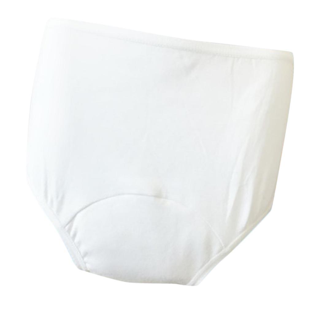 3 Pcs Washable Absorbency Incontinence Aid Cotton Underwear Briefs For Women