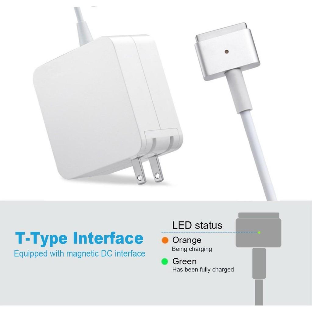 Thiết Bị Sạc Dành Cho Macbook Air 14.85V-3.05A - Chân T , đời từ 2012 trở lên