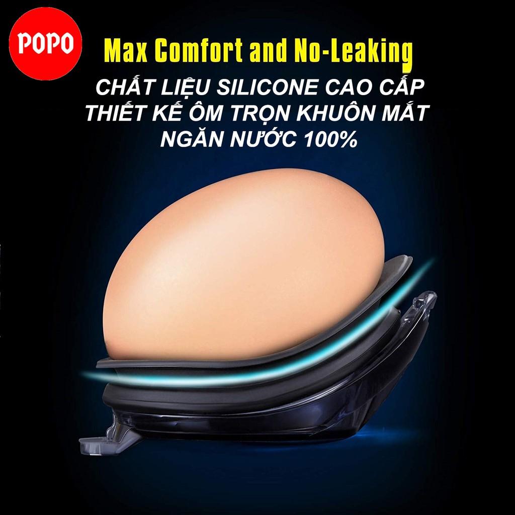 Kính bơi người lớn POPO 1154G,1154 cho nam,nữ thi đấu chống tia UV, chống lóa