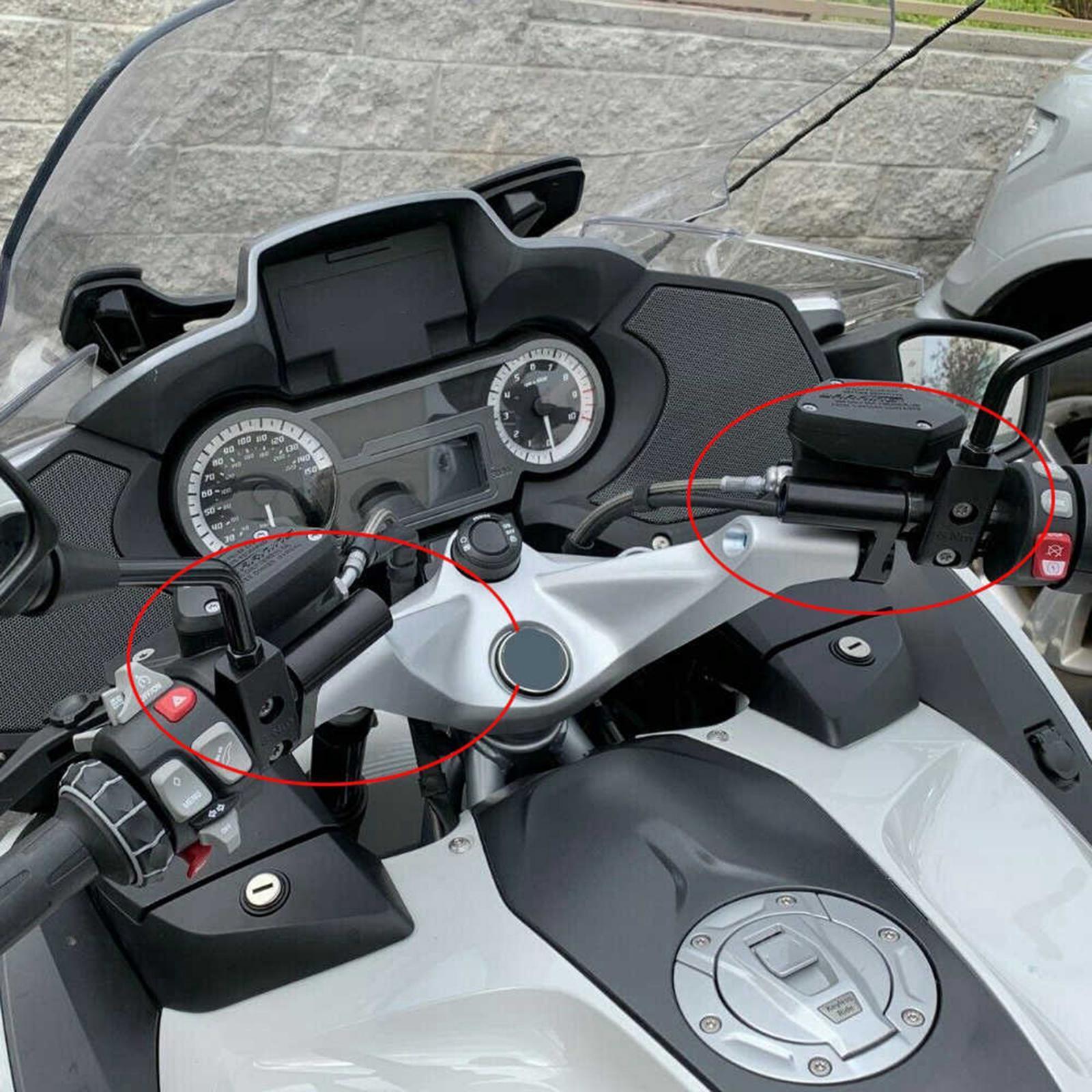 Motorcycle Aluminum Adjustable Handlebar Riser Kit for R1200RT Black