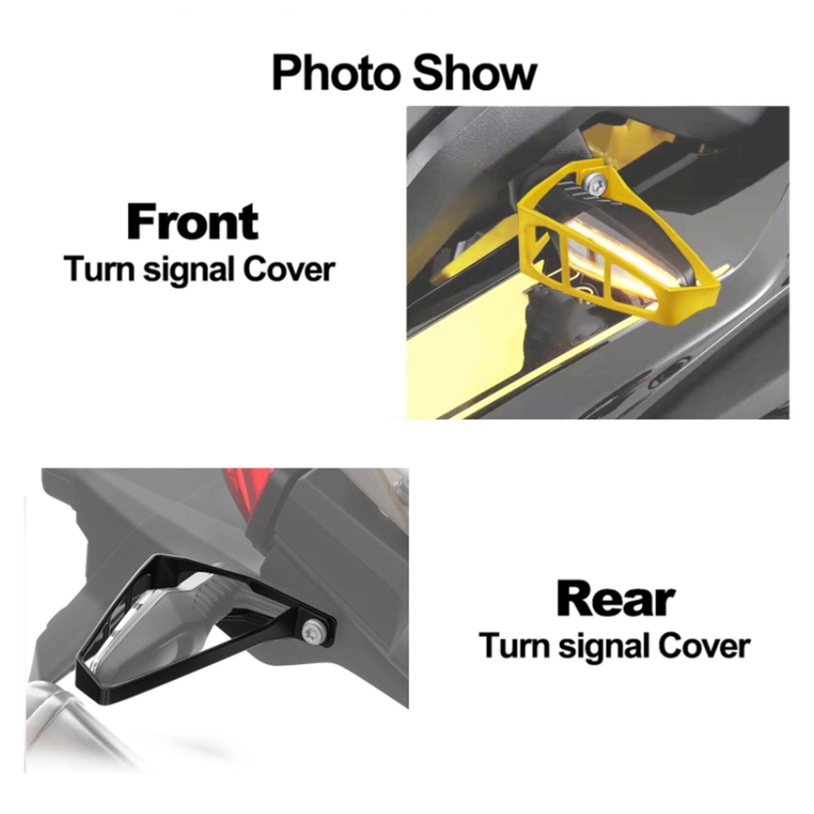 Motorcycle Front and Rear Turn Signal Light Protection Guard Cover Replacement for BWM R1250GS F850GS/adv F750GS G310GS S1000XR 2019-2022