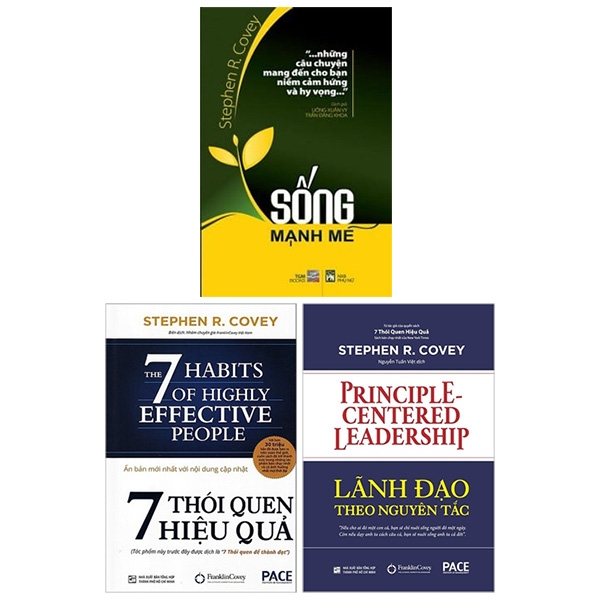 Combo 7 Thói Quen Hiệu Quả - Bìa Cứng + Lãnh Đạo Theo Nguyên Tắc + Sống Mạnh Mẽ - Bộ 3 Tập