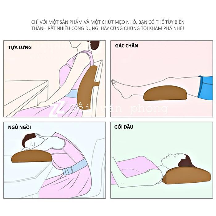 Gối Tựa Lưng Cao Su Non Văn Phòng Siêu Êm DÀY 12CM ZURI PILLOW