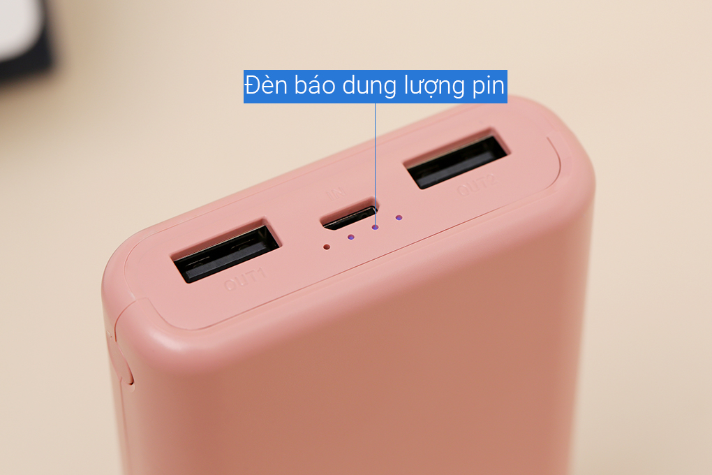 Pin sạc dự phòng Polymer 10.000 mAh AVA+ PJ JP192 - Hàng chính hãng - Hồng