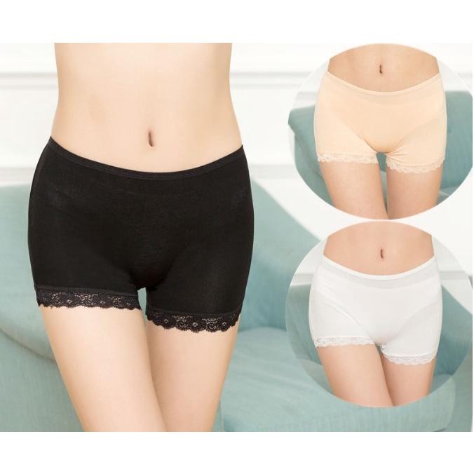 3 Quần Mặc Váy Đúc Su Cao Cấp Mát Lạnh Không Lộ Viền Kèm Túi Cao Cấp