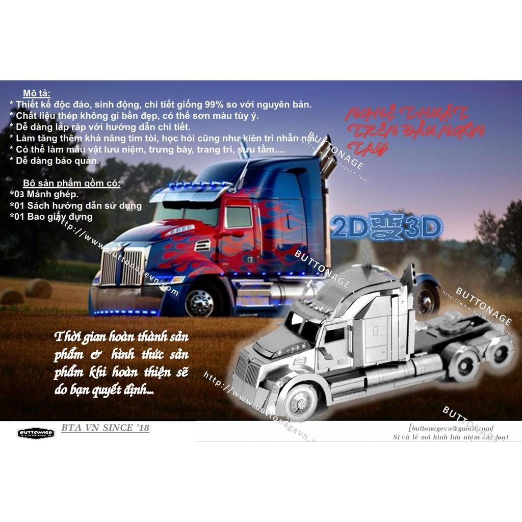 Mô Hình Lắp Ráp 3d Xe  đầu kéo Western Star 5700