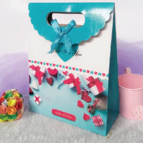 Sét 5 túi giấy đựng quà có nắp size 20 x15 x7cm