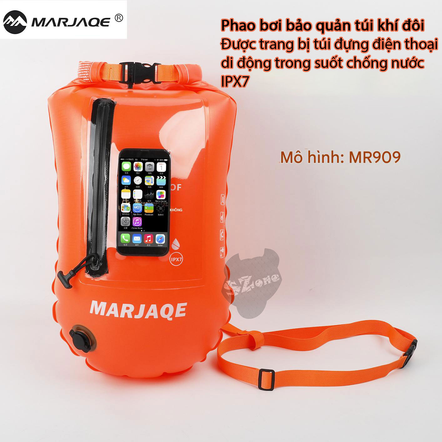 Phao Bơi Kiêm Túi Đựng Đồ Đa Năng MARJAQE MR909 - An Toàn Bơi Lội, Tiện Lợi Mang Đồ