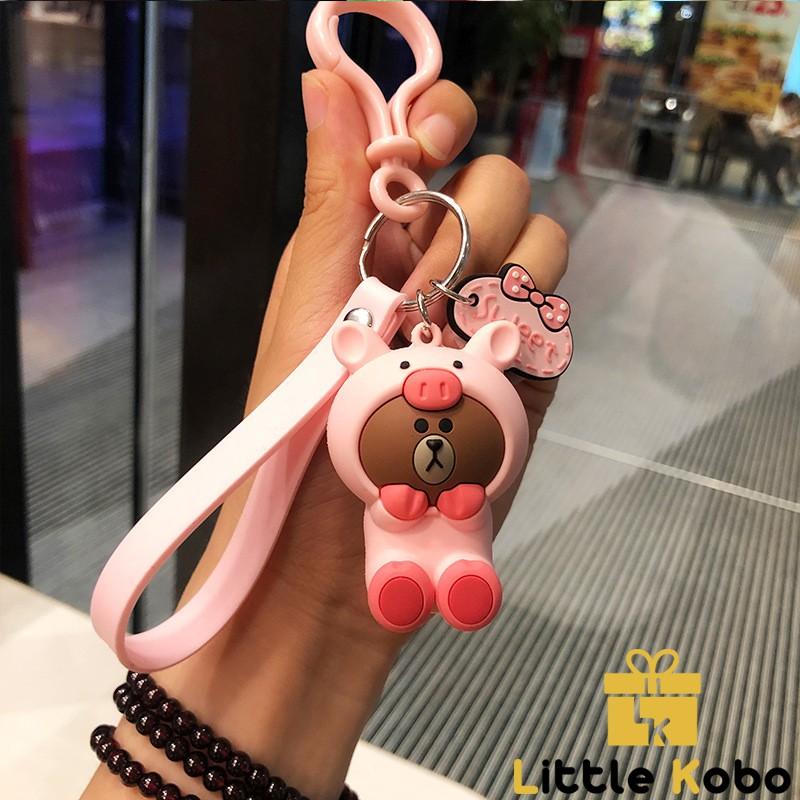 Móc Khóa Line Friends Móc Khóa Gấu Line Móc Khóa Dễ Thương