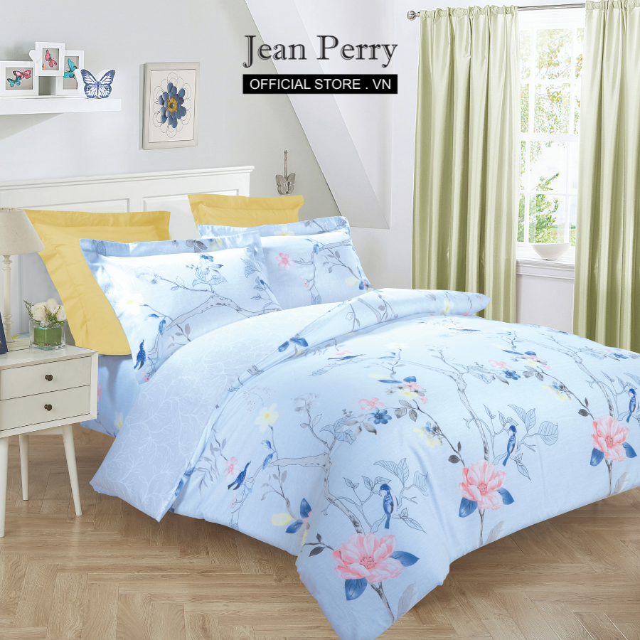 Bộ ga áo gối kèm vỏ chăn Cotton Jean Perry Grand Royal 1m6x2m 1m8x2m +30cm