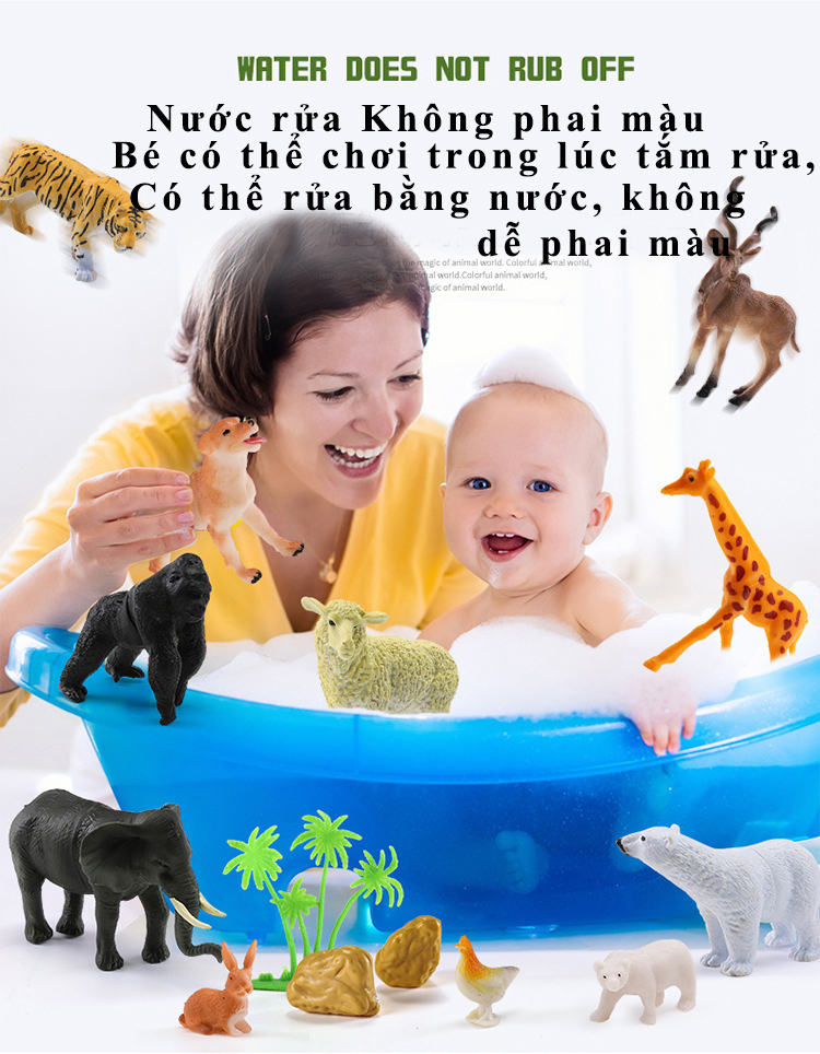 Đồ Chơi Mô Phỏng Các Con Thú Hoang Dã Dành Cho Trẻ Em