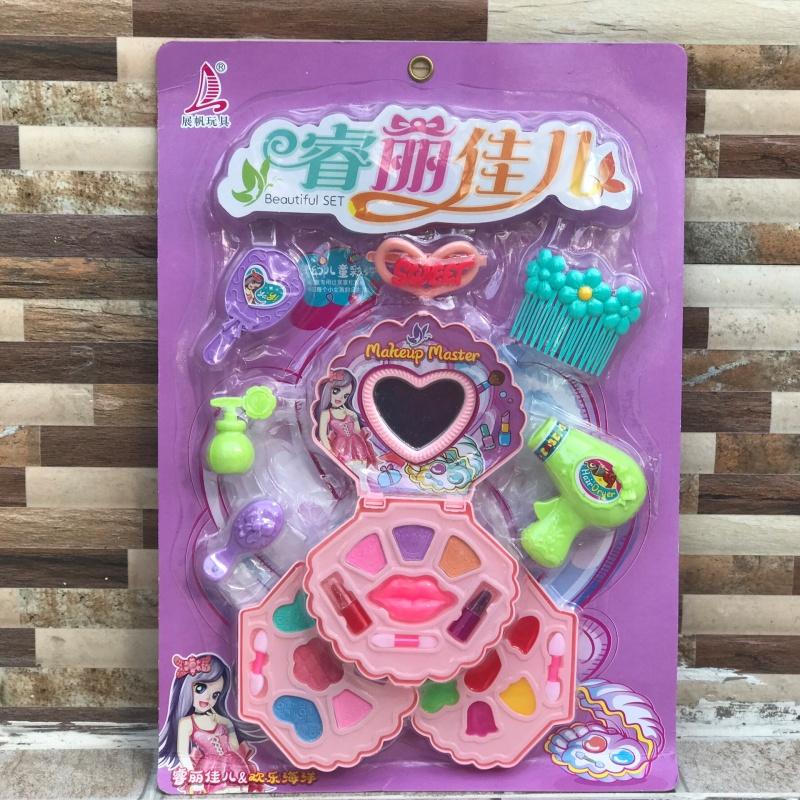 Vỉ đồ chơi trang điểm kèm cho bé gái