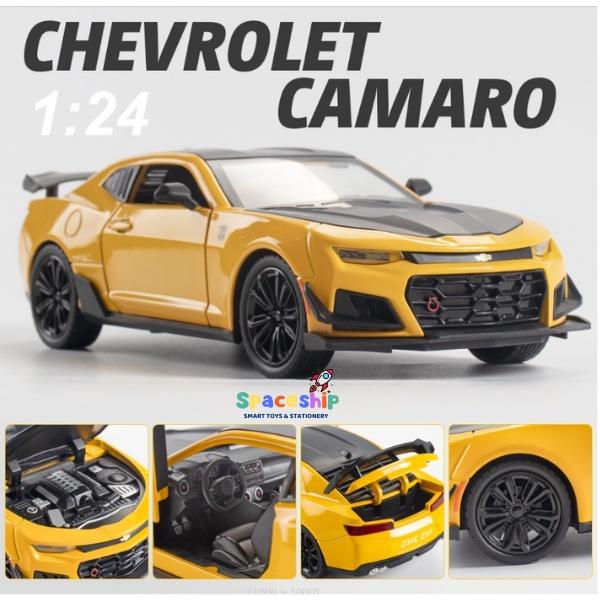 Xe mô hình xe ô tô Chevrolet Camaro 2018 2 màu Tỷ Lệ 1:32 bằng sắt có âm thanh và đèn