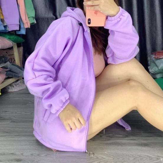 Áo Khoác Nỉ Nam Nữ Form Rộng Unisex KÉO TRÒN BASIC Phong Cách Ulzzang AK49 TD Fashion
