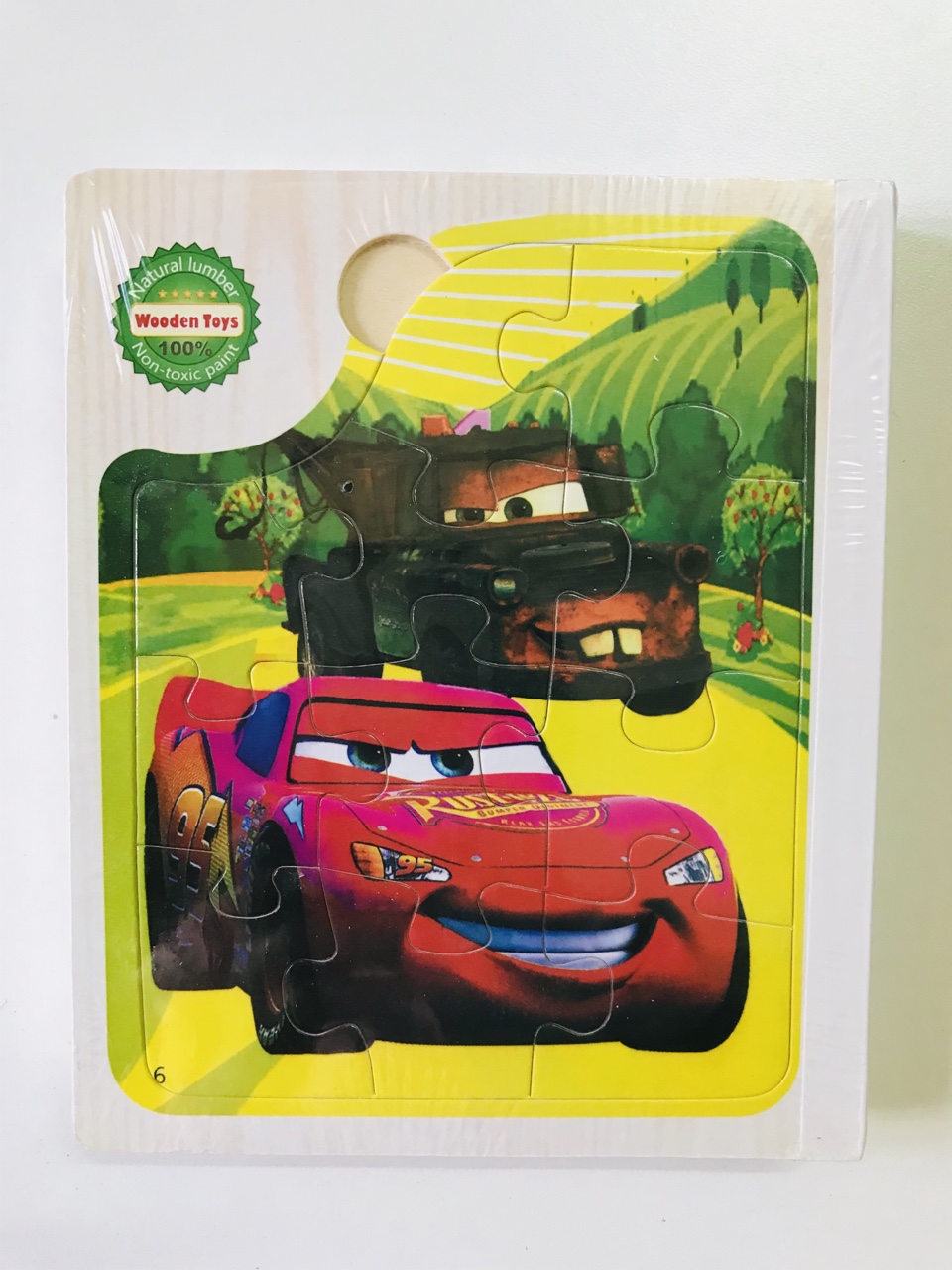 Sách gỗ ghép hình - Combo 2 cuốn sách gỗ ghép hình cho bé 1 tuổi Gnu08