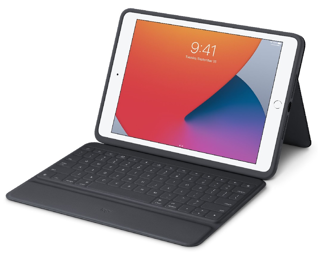 Bàn Phím Logitech RuggedFolio for iPad (7th and 8th gen) 10.2 inch Hàng chính hãng