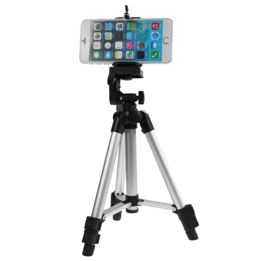 Chân máy chụp hình Tripod 3110 + Remote + Đầu kẹp điện thoại (Tặng Kèm Tai Nghe Jack 3.5) Fsuper