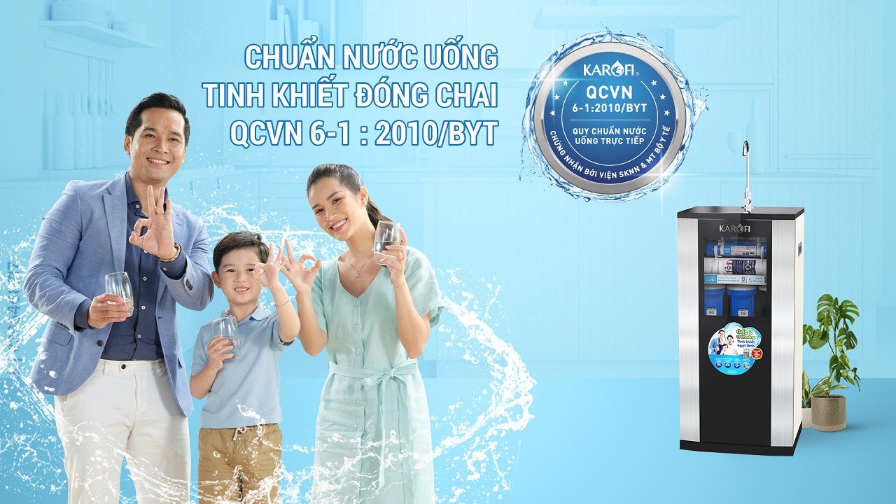 Máy lọc nước RO Mỹ 10 lõi Karofi ERO80 Pro RO - Giao trước lắp sau miễn phí toàn quốc - Bảo hành 36 tháng - Hàng chính hãng