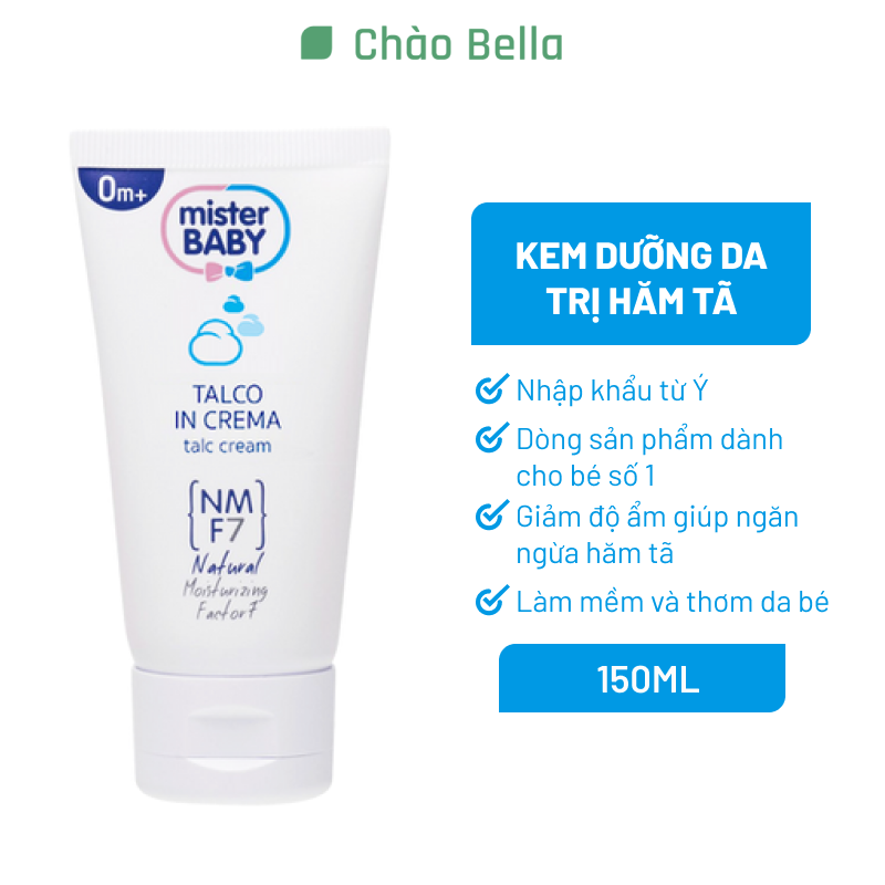 Kem Dưỡng Da Cho Bé Yêu Mister Baby Talc 150ml