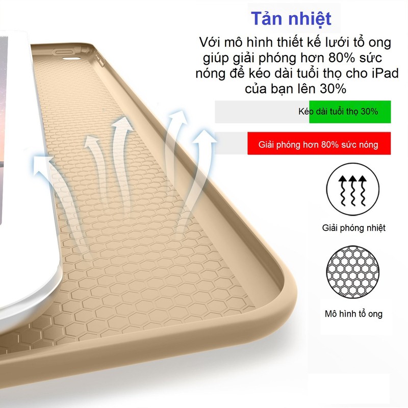 Bao da doanh nhân silicone dẻo cao cấp dành cho iPad mini 123/ mini 4/ mini 5/ Ipad pro 9.7/ Ipad Air/ Ipad Air 2/ Ipad 2017/ Ipad 2018/ Ipad pro 10.5/ Ipad Air 3 2019/ Ipad 11 inch