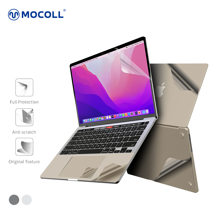 Bộ Dán Full dành cho MacBook Air M2 MOCOLL 5 In 1 Diamond Series - Hàng Nhập Khẩu