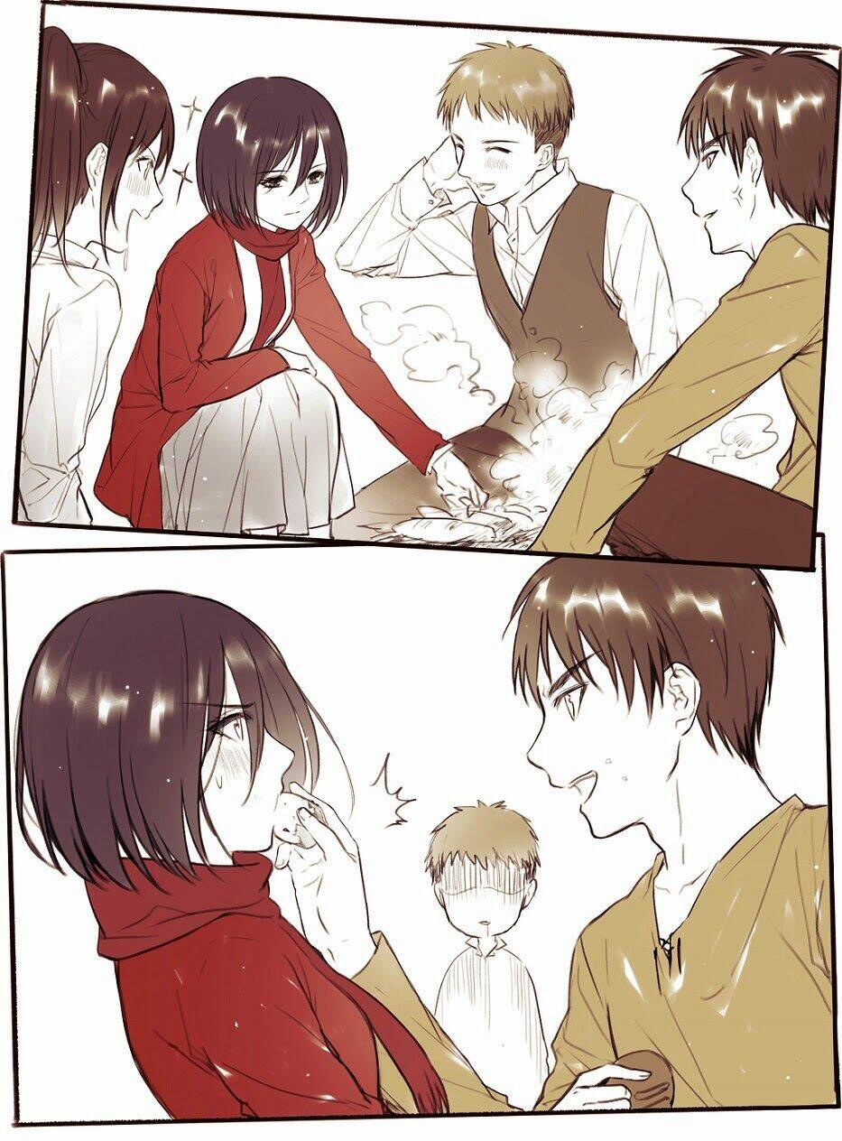 tấn công người khổng lồ - doujinshi eren x mikasa chapter 21 4