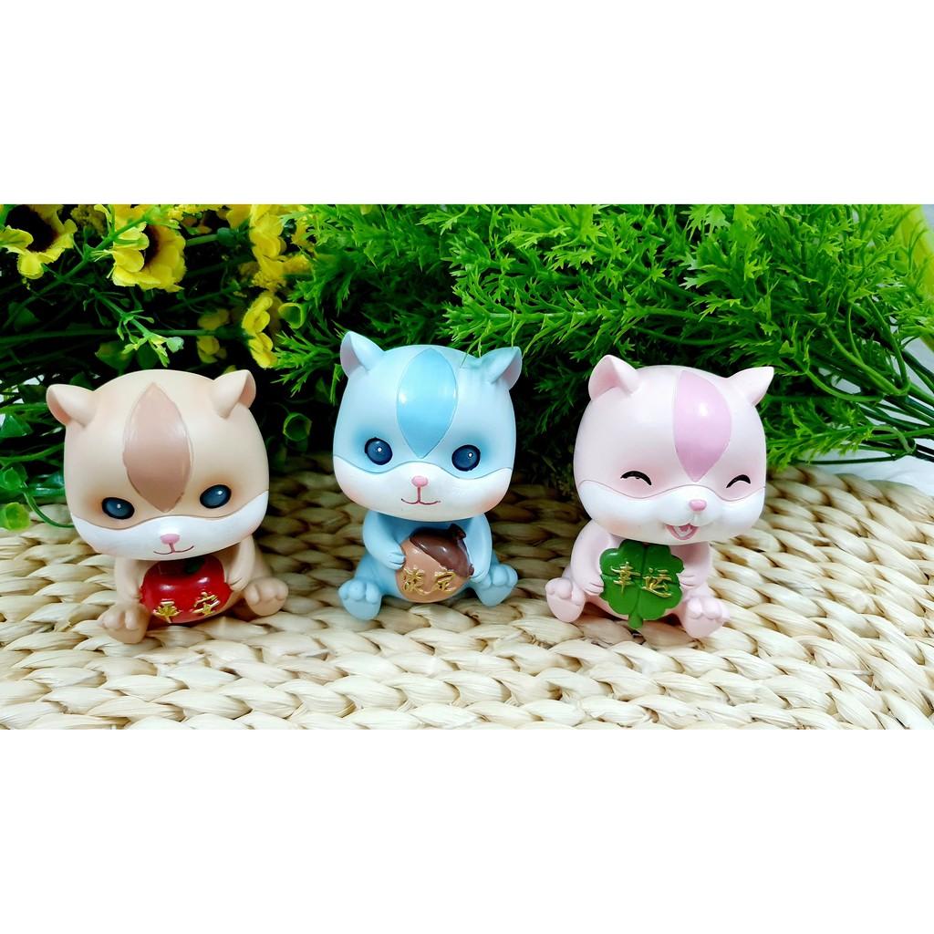 Tượng chú Sóc chuột May Mắn Siêu Dễ Thương