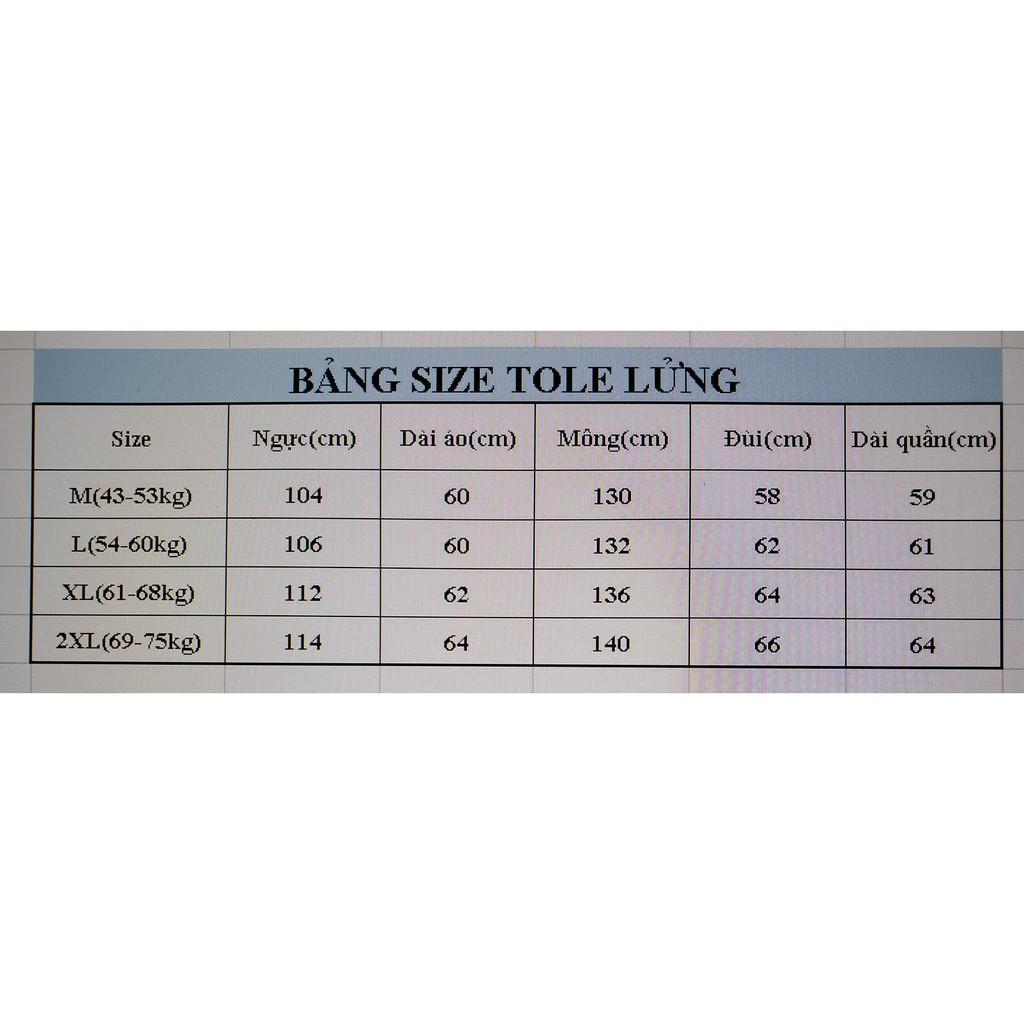 (Bán sỉ) Bộ Tôn Lửng F21 L(54-60kg