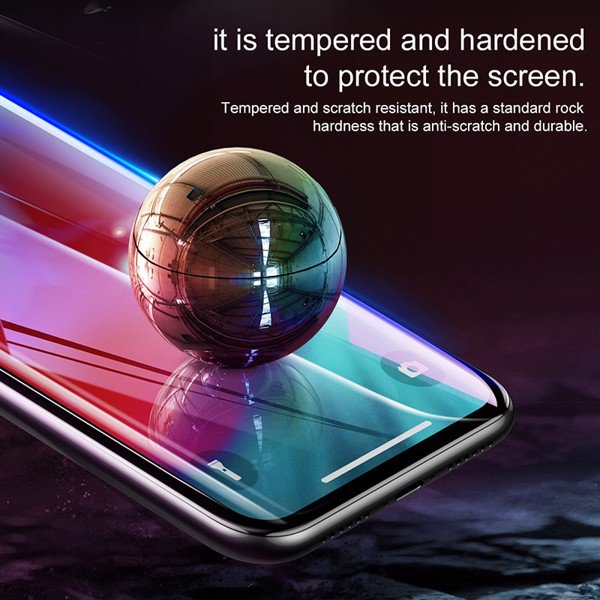Kính cường lực 3D Baseus PET Soft Edge cho iPhone 11 / 11 Pro / 11 Pro Max ( 0.15mm,Full màn hình, Viền dẽo 3D, Chống nứt bể mép) Hàng chính hãng