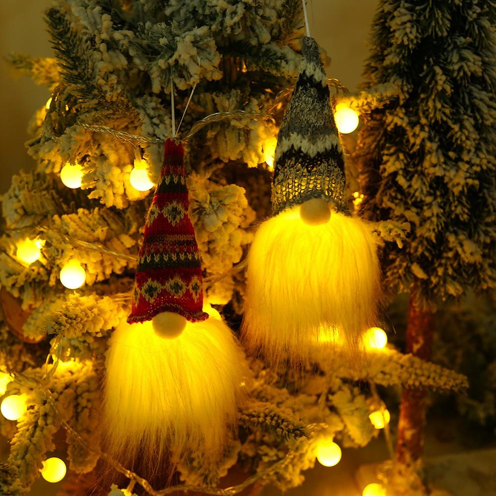 Búp Bê Hình Chú Lùn Có Đèn Trang Trí Cây Thông Noel, Giáng Sinh Dễ Thương, Búp Bê Rudolph