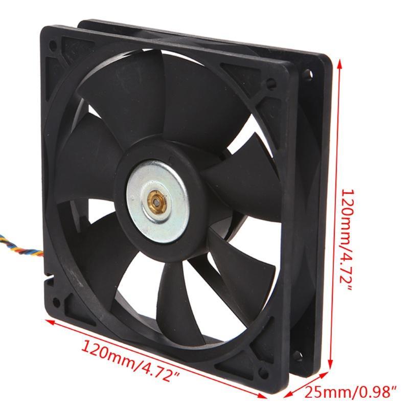 Quạt Tản Nhiệt Không Chổi Than Rx 120x120 X 25mm Dc12V 0.80a 7 Lưỡi 12025 Cho Delta Afb1212Sh