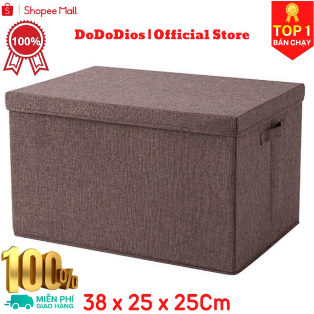 combo 2 hộp vải đựng đồ đa năng 38x25x25cm - chính hãng dododios