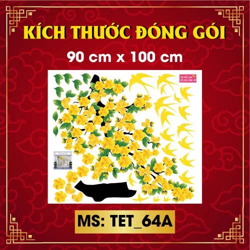 DECAL TRANG TRÍ TẾT NGUYÊN ĐÁN 2022 COMBO SỐ 14