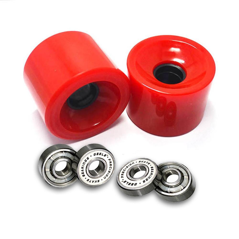 Skateboard Bearings with Bearing Spacer Nuts Axle Speed Washers Hardware Part Accessory